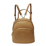 M Brc Zaino a Borsa Donna Linea Obona in Pelle Cammello con Doppi Spallacci e Scomparti