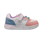 Joma Sneakers Bambina Bianca Rosa con Perline Colorate