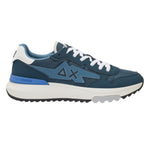 SUN68 Niki 2.0 Solid Sneakers Uomo in Ecopelle e Tessuto Blu