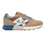 SUN68 Jaki 2.0 Bicolor Sneakers Uomo Beige Azzurro