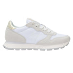 SUN68 Ally Gold Silver Sneakers Donna Bianca con Dettaglio Oro