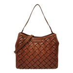 Mario Valentino Borsa a Spalla Donna in Ecopelle Cuoio con Intreccio