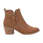 Refresh Camperos Donna in Ecopelle Traforato Cammello con Tacco Alto 60mm