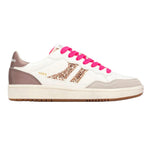 Teddy Smith Sneakers Donna Nudo con Strass Oro e Lacci Fucsia