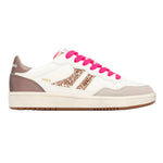 Teddy Smith Sneakers Donna Nudo con Strass Oro e Lacci Fucsia