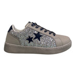 Teddy Smith Sneakers Donna Beige Oro con Strass