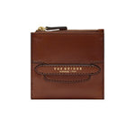 The Bridge Portafoglio Piccolo Donna in Pelle Cuoio con Zip e Bottone