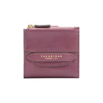 The Bridge Portafoglio Piccolo Donna in Pelle Orchidea con Zip e Bottone