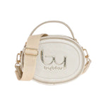 By Byblos Borsa a Mano Rotonda Donna Oro con Tracolla