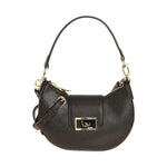 By Byblos Mezzaluna Piccola Donna in Ecopelle Nera con Tracolla