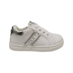 Cult Young Sneakers Bambina Bianca Argento con Catena