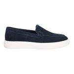 4Us Mocassino Uomo in Camoscio Blu