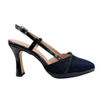Della Fonte Chanelle Donna Blu con Strass e Tacco Alto 100mm
