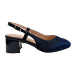 Della Fonte Chanelle Donna Blu con tacco Largo Alto 60mm