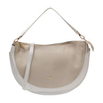 M Brc Borsa a Spalla Mezzaluna Grande Donna Linea Sole Bianco Avorio