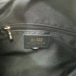 M Brc Borsa a Tracolla Donna Linea Obona in Pelle Nera con Logo