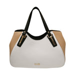 M Brc Borsa a Mano Donna Linea King Bianca Cammello