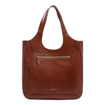 The Bridge Borsa a Spalla Donna in Pelle Martellata Cuoio