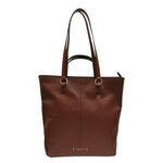 The Bridge Borsa a Spalla Donna in Pelle Cuoio con Doppi Manici