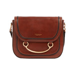 The Bridge Borsa a Tracolla Donna in Pelle Cuoio con Manico Gioiello