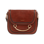 The Bridge Borsa a Tracolla Donna in Pelle Cuoio con Manico Gioiello