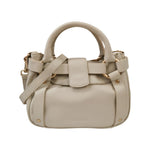 Biasia Borsa a Mano Donna in Pelle Bianco Sporco