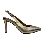 Keys Chanelle Donna in Pelle Platino con Tacco Sottile Alto 100mm