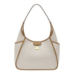 Nannini Firenze Donna Linea Fulvia in Pelle Bianca Sporco Cognac con Pochette