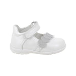 Primigi Ballerina Bambina in Pelle Bianca con Cuori Argento