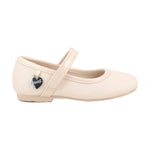 Primigi Ballerina Bambina in Tessuto Cipria con Charm Cuore