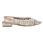 Carmela Chanelle Donna Oro Intrecciata con Tacco Alto 20mm