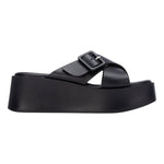 Refresh Ciabatta Donna in Ecopelle Nera con Zeppa Alta 60mm