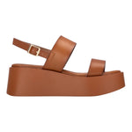 Refresh Sandalo Donna in Ecopelle Cammello con Zeppa Alta 60mm
