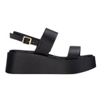 Refresh Sandalo Donna in Ecopelle Nera con Zeppa Alta 60mm