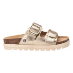 Refresh Ciabatta Platform Donna Oro con Doppia Fibbia