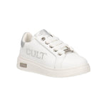 Cult Young Sneakers Bambina Bianca con Inserti Argento