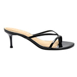 Guess Infradito Donna Gazey in Ecopelle Nera con Tacco a Stiletto Alto 70mm