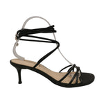 Guess Sandalo alla Schiava Donna Nero con Tacco Alto 70mm