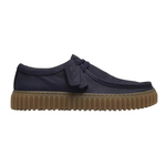 Clarks Torhill Lo Allacciato Uomo in Pelle Blu