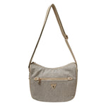Valleverde Borsa a Spalla Donna in Tessuto Beige