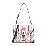 Tosca Blu Borsa a Spalla Donna Grace Multicolor con Stampa e Micro Borchie