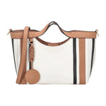 Tosca Blu Borsa a Mano Donna Portofino in Tessuto e Pelle con Tracolla