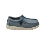 Hey Dude Wally Y Stretch Canvas Slip On Bambino in Tessuto Denim