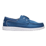 Hey Dude Wally Cru Stretch Canvas Slip On Uomo Blu