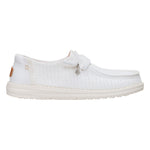 Hey Dude Wendy Frayed Canvas Slip On Donna Bianco Neve