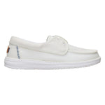 Hey Dude Wendy Cru Stretch Canvas Slip On Donna Bianco Neve