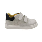 Balducci Sneakers Bambino Bianca con Doppio Strappo in Pelle