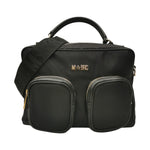 M Brc Borsa a Mano Donna Linea Golf in Pelle Nera