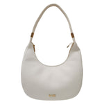 M Brc Borsa a Spalla Donna Linea Tubolar Bianca con Manico Allungabile