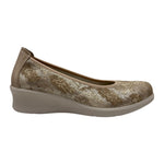Laura Azana Dècollettè Donna Beige con Zeppa Alta 30mm